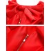 فستان نسائي شكل الحرف آي بلا أكمام ظهر بربطة أنشوطة