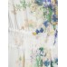 فستان ماكسي شيفون بطباعة الأزهار مستدير الرقبة