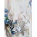 فستان ماكسي شيفون بطباعة الأزهار مستدير الرقبة