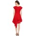 فستان أحمر عدة طبقات
