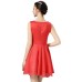 فستان أحمر قصير ومميز