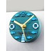 الإبداعية الأزرق الحياة الدائري مغناطيس الثلاجة ساعة الحائط