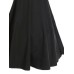 فستان مطوي زائد الحجم قصير الأكمام مع قوس الفراشة تصميم خط آي