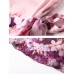 فستان حريمي بلا أكمام وفيونكة وطباعة زهور بتصميم أنيق
