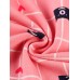 البيجاما النسائية للنوم ذات اللون الزهري المزينة بالحيوانات الكرتونية الرائعة كما أنها مزود بالجيوب