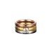 3 Pcs Three Tone Serrated Upmarket Stylish Zircon Refined Ring Set