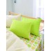  أغطية سرير بتصميم بسيط  باللونين الأخضر والأصفر الجميلين
