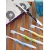  طقم فرش أسنان عدد 5 قطع تصميم بسيط بألوان موضة