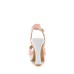 Bicolor Peep Toe Shimmering Slingback Platform Antiskid Sandals
