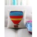 Colored Fire Balloon Pattern Two Functions Throw Pillow