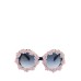 Delightful Adorable Resin Flower Inlay Engaging Women Sunglasses