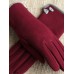 Elegant Plaid Patchwork Bow Soft Winter Gloves