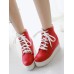 Fashion Studs Lace Up Invisible Heel Snow Boots