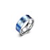 Forever Love Print Blue Special Ring For Men