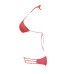 Halterneck Sexy Solid Bikinis Set With Chest Pad