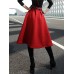 High Waist Solid Vintage Skirt For Women