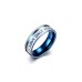 Personalized Letter Print Mysterious Blue Ring For Men