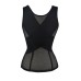Plus Size Hollow Out Breathable Elastic Solid Corset