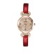 Round Rose Gold Tone Bezel Shining Crystal Inlay Women's Watch