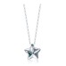 SILVERAGE Dainty Bling Bling Star Pendant Silver Women's Necklace