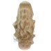 Stylish Gold Middle Divide Long Wavy Party Wigs