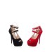 Peep Toe Elegant Cut Out Thin Heel Platform Sandals