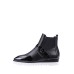 Pointed Toe Buckle Sleek Patchwork Boots For Women