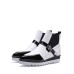 Pointed Toe Buckle Sleek Patchwork Boots For Women