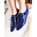 Polished Sharp Toe Lace Up Fashion Flats