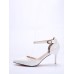 Polished Shimmering Stylish Pointed Toe Stiletto Ankle Strap Pumps