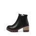 Round Toes Rough Heeled Zip Women’s Boots