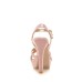 Sexy Cross Over Strap Cutout Buckle Up Solid Color High Heel Sandals