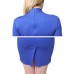 Stand Collar Bow Sheath Mini Dress