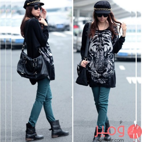 تيشيرت كم طويل برسمة الأسد