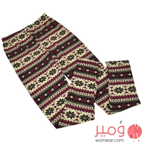 بنطال ضيق تصميم منقوش