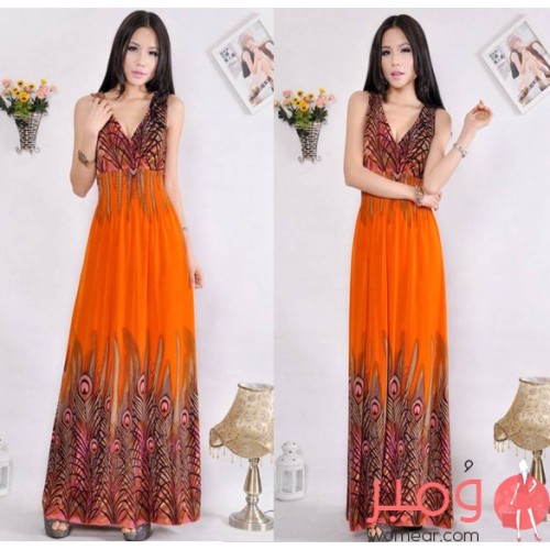 فستان صيفي لون جميل وتصميم رائع