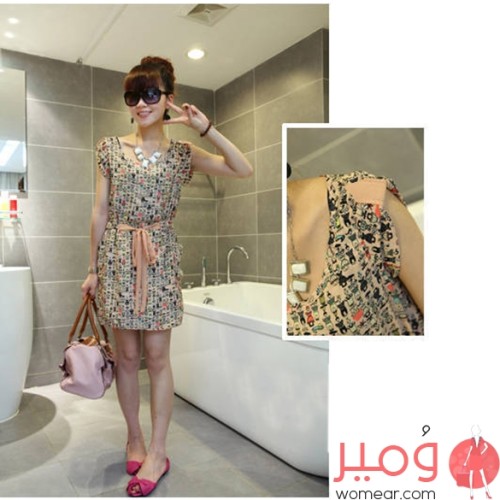 فستان صيفي قصير لمزيد من التالق والاناقه 