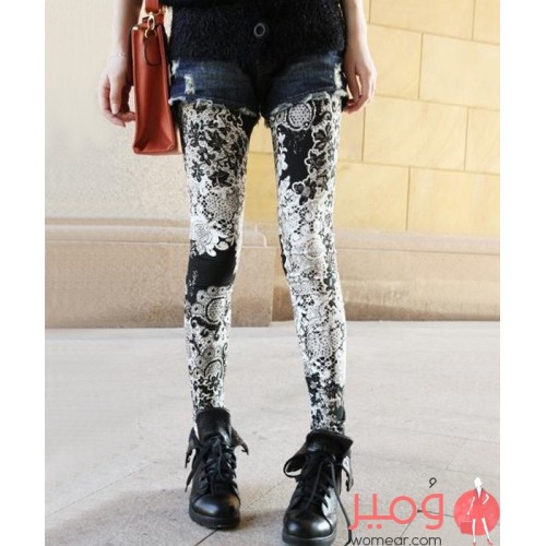 بنطال ضيق طويل (ليقنز) أنيق 