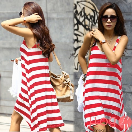 رداء شاطئ قصير بلا أكمام 