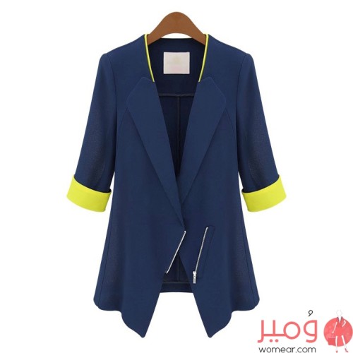 جاكيت  تصميم جذاب أكمام طويلة 
