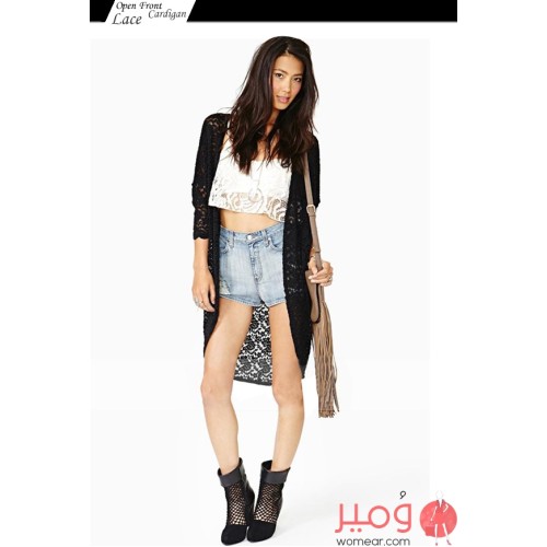 جاكيت أنيق ومثير أكمام قصيرة 