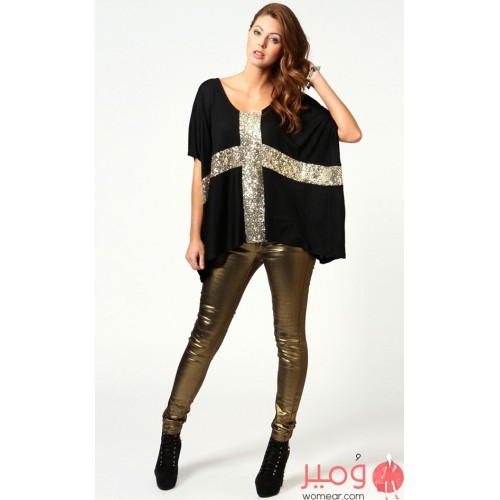 تيشيرت من القطن رقبة دائرية