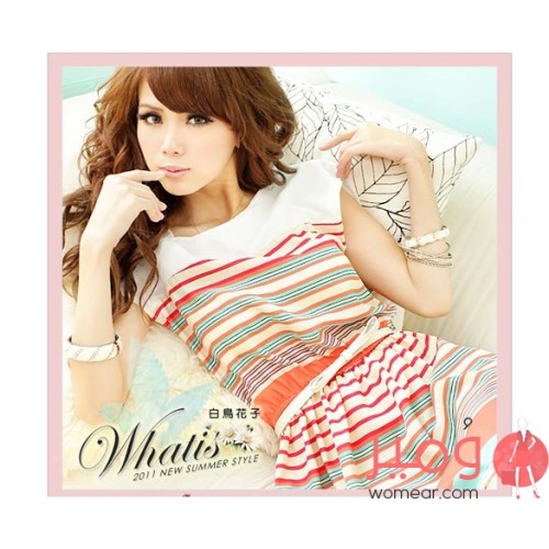  نسيج بوليستر خالص ناعم وخفيف جدا مع طبعات على كامل التصميم  ياقة قارب واكمام بقصة فراشة تنورة سكاتر واسعة (فلير) وانسيابية  يأتي مع حزام رفيع قابل للتعديل ، يمنحك مقاس مضبوط