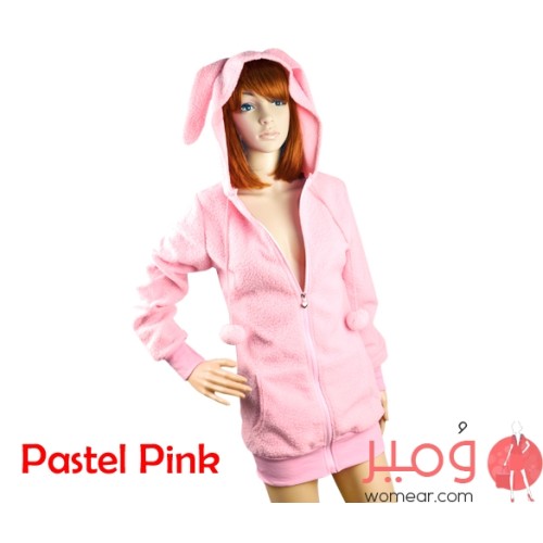 جاكيت نسائي بغطاء رأس