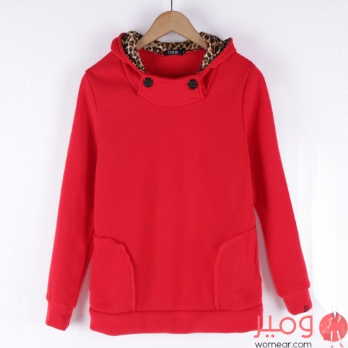 معطف خريفي بتصميم جلد الفهد جميل