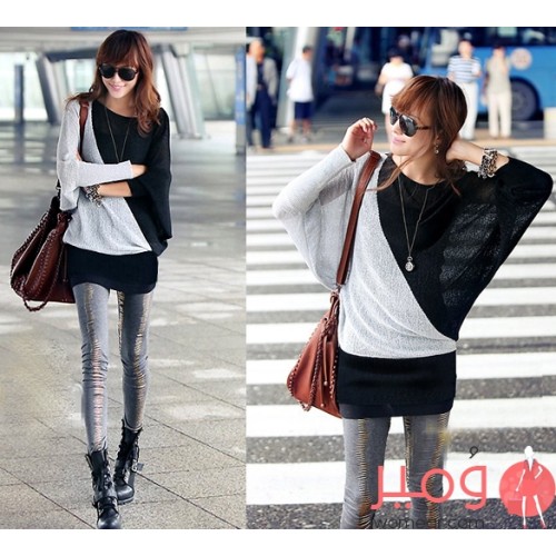 بلوزة أنيقة وجذابة أكمام طويلة 