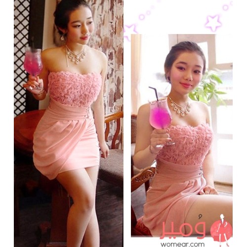 فستان حفلات قصير تصميم مميز