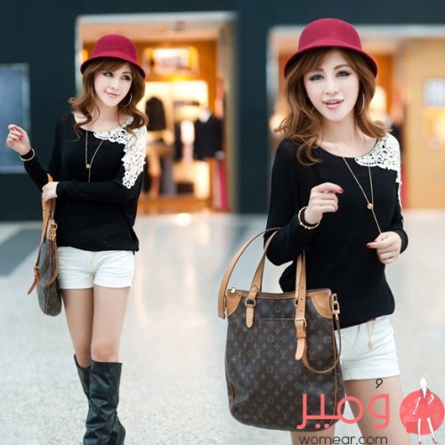 بلوزة خريفية جميلة