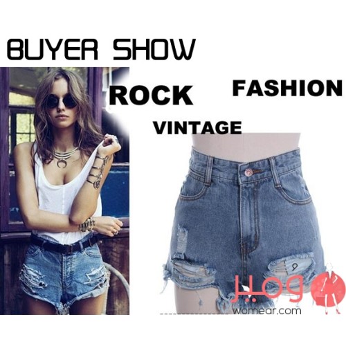 بنطال قصير من الدنيم