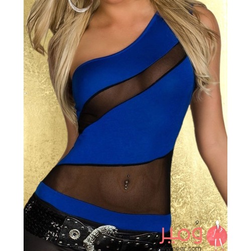 توب بكتف واحد جميل